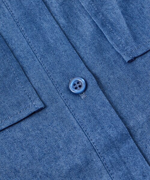 un dix cors（アンディコール）の「《主役級アイテム◎》シャーリングデニムブラウス（シャツ/ブラウス・レディース・サックスブルー/インディゴブルー・FREE）」の9枚目の写真