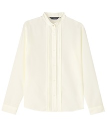 TOKYO SHIRTS | COFREX  ピンタック ビジューボタン ブラウス 長袖 レディースデザインシャツ(シャツ/ブラウス)