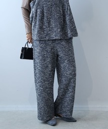 leswel（レスウェル）の「【L～5L 大きいサイズ】ツイードライクニットイージーパンツ（その他パンツ）」