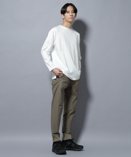 NANO universe(ナノユニバース)の「「N TROUSERS BASIC」TEXBRID(R) ジョガーパンツ/ストレッチ・撥水(セットアップ可)(スラックス・メンズ・ダークネイビー/グリーン系その他4・S/M/L)」の4枚目の写真