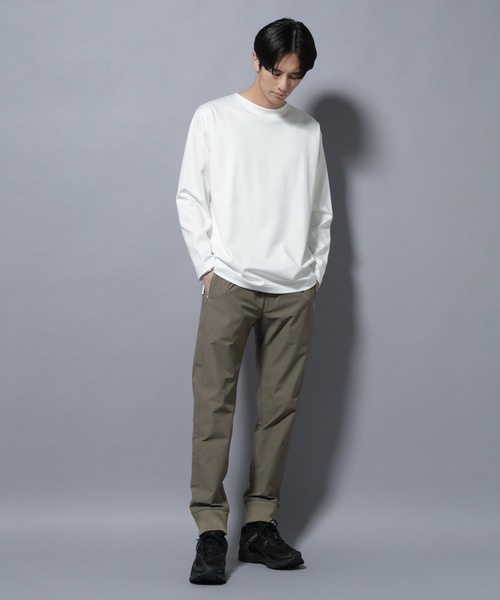 NANO universe(ナノユニバース)の「「N TROUSERS BASIC」TEXBRID(R) ジョガーパンツ/ストレッチ・撥水(セットアップ可)(スラックス・メンズ・ダークネイビー/グリーン系その他4・S/M/L)」の5枚目の写真