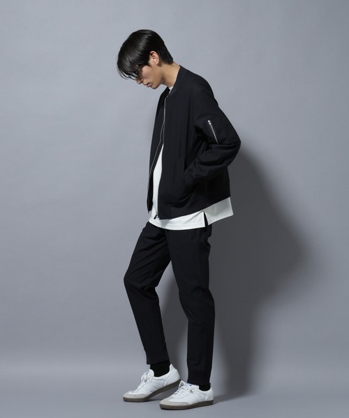NANO universe(ナノユニバース)の「「N TROUSERS BASIC」TEXBRID(R) ジョガーパンツ/ストレッチ・撥水(セットアップ可)(スラックス・メンズ・ダークネイビー/グリーン系その他4・S/M/L)」の14枚目の写真