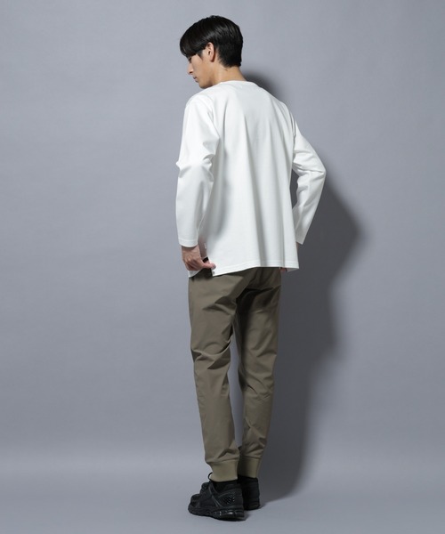 NANO universe(ナノユニバース)の「「N TROUSERS BASIC」TEXBRID(R) ジョガーパンツ/ストレッチ・撥水(セットアップ可)(スラックス・メンズ・ダークネイビー/グリーン系その他4・S/M/L)」の8枚目の写真