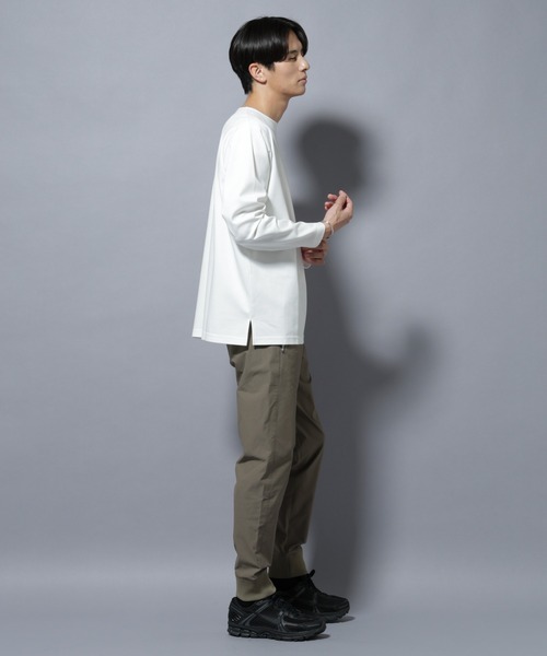 NANO universe(ナノユニバース)の「「N TROUSERS BASIC」TEXBRID(R) ジョガーパンツ/ストレッチ・撥水(セットアップ可)(スラックス・メンズ・ダークネイビー/グリーン系その他4・S/M/L)」の7枚目の写真