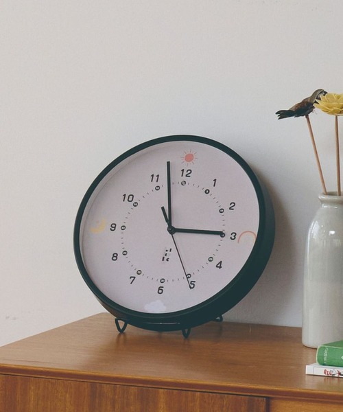 LAKOLE（ラコレ）の「【らこれキッズ】ウォールクロック / 599879（掛け時計・キッズ・ナチュラル/ブラック・FREE）」の2枚目の写真