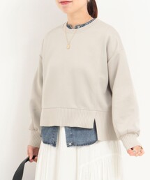 MICO COULIER | 《セットアップ対応》軽量ボンディングドロップスリーブプルオーバーカットソー(Tシャツ/カットソー)