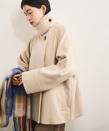 2WAYスタンドカラーミドル丈コート
