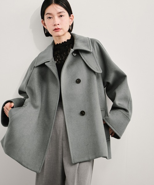 セール】2WAYスタンドカラーミドル丈コート（その他アウター）｜LE