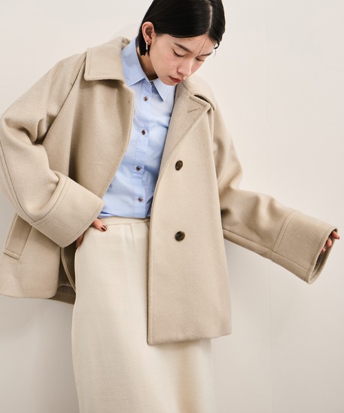 セール】2WAYスタンドカラーミドル丈コート（その他アウター）｜LE