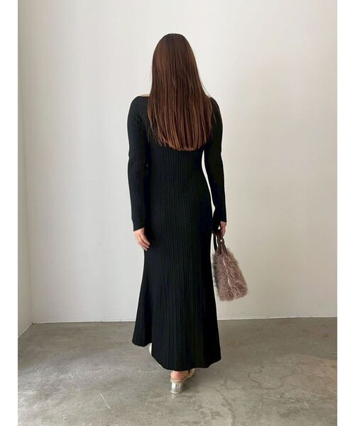 FACETASM デザインニットワンピース　アシンメトリー　日本製 FACETASM デザインニットワンピース アシンメトリー 日本製 アシメ