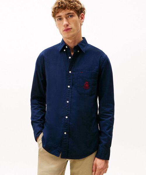 TOMMY HILFIGER（トミーヒルフィガー）の「ブラッシュオックスフォードクレストポケットシャツ（シャツ/ブラウス・メンズ・ホワイト/グリーン/ネイビー・MEDIUM/SMALL/X-LARGE/LARGE）」の3枚目の写真