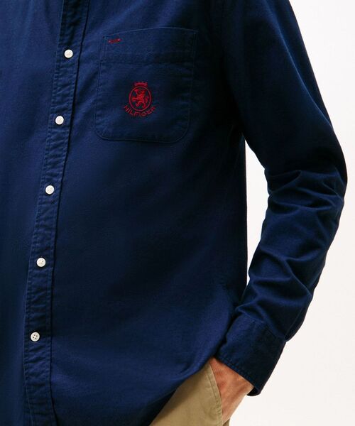 TOMMY HILFIGER（トミーヒルフィガー）の「ブラッシュオックスフォードクレストポケットシャツ（シャツ/ブラウス・メンズ・ホワイト/グリーン/ネイビー・MEDIUM/SMALL/X-LARGE/LARGE）」の5枚目の写真