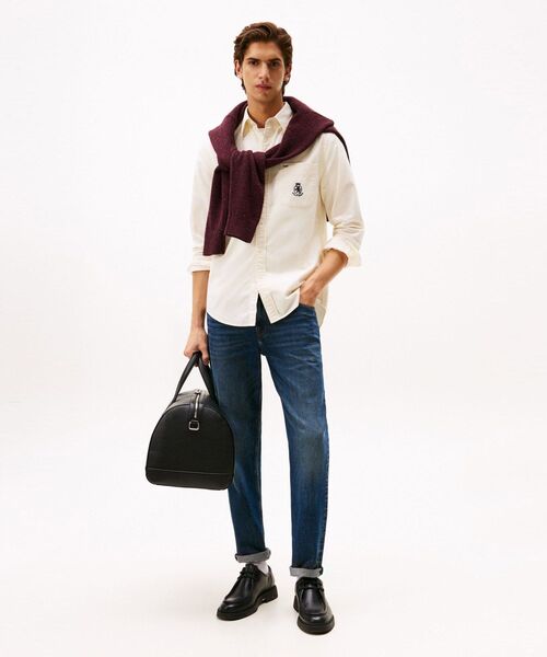 TOMMY HILFIGER（トミーヒルフィガー）の「ブラッシュオックスフォードクレストポケットシャツ（シャツ/ブラウス・メンズ・ホワイト/グリーン/ネイビー・MEDIUM/SMALL/X-LARGE/LARGE）」の9枚目の写真