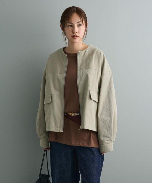 フェイクレザー衿ブルゾン（ブルゾン）｜CRAFT STANDARD BOUTIQUE