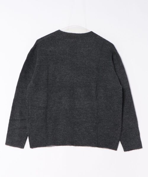 Honeys（ハニーズ）の「【軽ふわっニット】Ｖネックニット（ニット/セーター・レディース・レッド系/ブラック/パープル系/ヘザーチャコール/ブラウン系/サックスブルー系/オートミール・S/M/LL/L）」の16枚目の写真