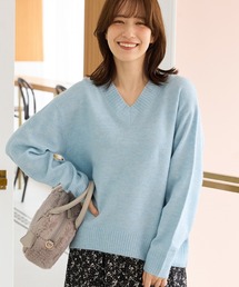 Honeys | 【軽ふわっニット】Ｖネックニット(ニット/セーター)