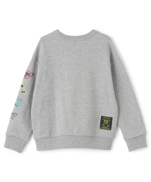 KP BOY（ケーピーボーイ）の「グラフィティ刺シュウ トレーナー（スウェット・キッズ・グレー系その他/ブルー・110cm/120cm/130cm/140cm/150cm/160cm）」の3枚目の写真
