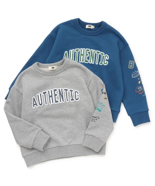 KP BOY（ケーピーボーイ）の「グラフィティ刺シュウ トレーナー（スウェット・キッズ・グレー系その他/ブルー・110cm/120cm/130cm/140cm/150cm/160cm）」の11枚目の写真