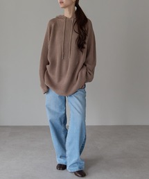 PREFERIR | フーディー長袖 ロングニット(ニット/セーター)