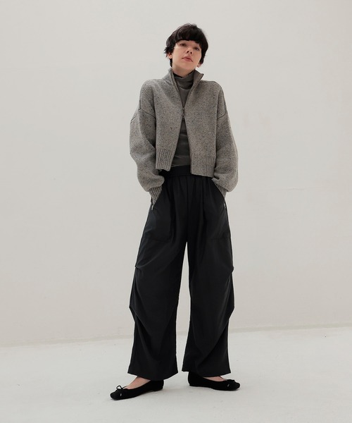 DRESSLAVE(ドレスレイブ)の「Sugar Rose / tuck design zip pants(タックデザインジップパンツ)(デニムパンツ・レディース・チャコールグレー・38)」の11枚目の写真