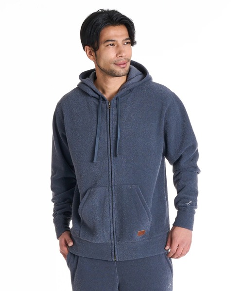 BILLABONG(ビラボン)の「BILLABONG メンズ WINTER PILE ZIP パーカー 【2025年秋冬モデル】 @autumn /ビラボンセットアップ対応裏起毛ジップアップパーカー・フーディー(パーカー・メンズ・ブルー系その他/ブラック・MEDIUM/LARGE/X-LARGE)」の4枚目の写真