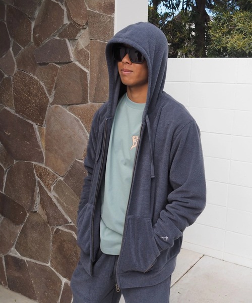 BILLABONG(ビラボン)の「BILLABONG メンズ WINTER PILE ZIP パーカー 【2025年秋冬モデル】 @autumn /ビラボンセットアップ対応裏起毛ジップアップパーカー・フーディー(パーカー・メンズ・ブルー系その他/ブラック・MEDIUM/LARGE/X-LARGE)」の10枚目の写真