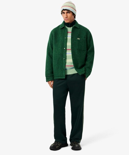 LACOSTE（ラコステ）の「アルパカブレンドボーダーニットセーター（ニット/セーター・メンズ・セージグリーン・2/3/5/4）」の7枚目の写真