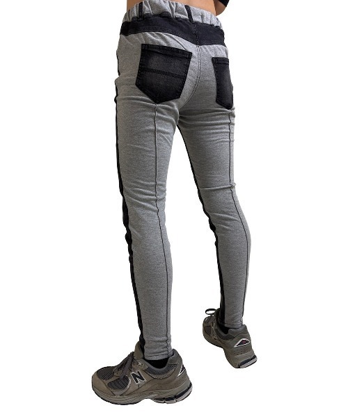 COOK JEANS(クックジーンズ)の「2FACE 前後切替 リラックスパンツ(デニムパンツ・メンズ・ブラック系その他・2/3/4/0/1)」の7枚目の写真