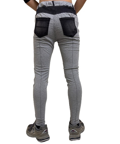 COOK JEANS(クックジーンズ)の「2FACE 前後切替 リラックスパンツ(デニムパンツ・メンズ・ブラック系その他・2/3/4/0/1)」の8枚目の写真