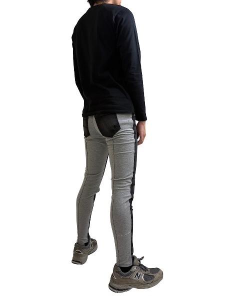 COOK JEANS(クックジーンズ)の「2FACE 前後切替 リラックスパンツ(デニムパンツ・メンズ・ブラック系その他・2/3/4/0/1)」の6枚目の写真