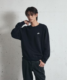 NIKE（ナイキ）の「ナイキ クラブ メンズ フリース クルー   Nike Club Men's Fleece Crew FN3887-010 Black（スウェット）」