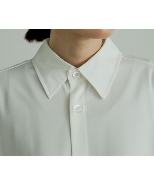 n'OrLABEL（ノアールレーベル）の「『ドルマンビッグシャツドレス』（ワンピース・レディース・ブラック/オフホワイト・FREE）」の13枚目の写真