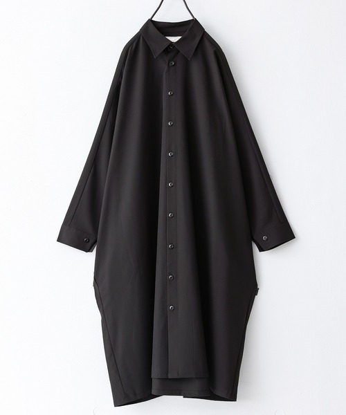 n'OrLABEL（ノアールレーベル）の「『ドルマンビッグシャツドレス』（ワンピース・レディース・ブラック/オフホワイト・FREE）」の3枚目の写真