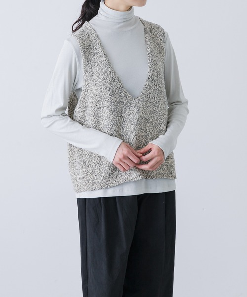 かぐれ（カグレ）の「テープヤーンニットベスト（ニット/セーター