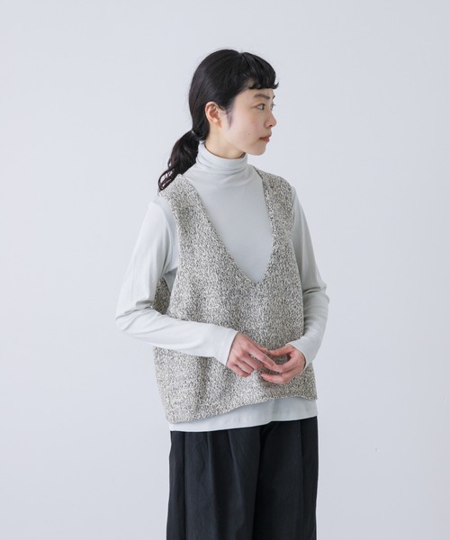 かぐれ（カグレ）の「テープヤーンニットベスト（ニット/セーター