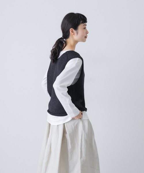 かぐれ　テープヤーンニットベスト かぐれ｜テープヤーンニットベスト - かぐれ(カグレ) | キナリノモール