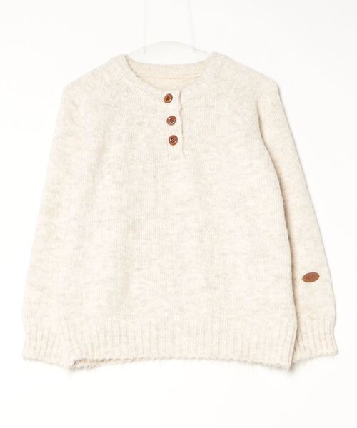 Dream garden（ドリームガーデン）の「ヘンリーネックニットプルオーバー（Tシャツ/カットソー・レディース・パープル/イエロー/オートミール/グレー/ブルー・FREE）」の7枚目の写真