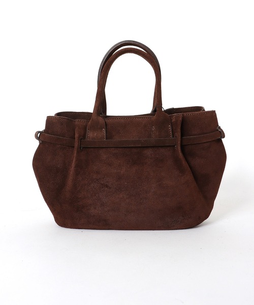 CHRISTIAN VILLA（クリスチャンヴィラ）の「タックベルトスウェードトートバッグ(S)6309【CHRISTIAN VILLA/クリスチャンヴィラ】（トートバッグ・レディース・ブラウン・フリー）」の3枚目の写真