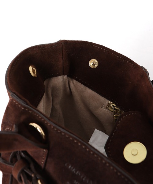 CHRISTIAN VILLA（クリスチャンヴィラ）の「タックベルトスウェードトートバッグ(S)6309【CHRISTIAN VILLA/クリスチャンヴィラ】（トートバッグ・レディース・ブラウン・フリー）」の8枚目の写真