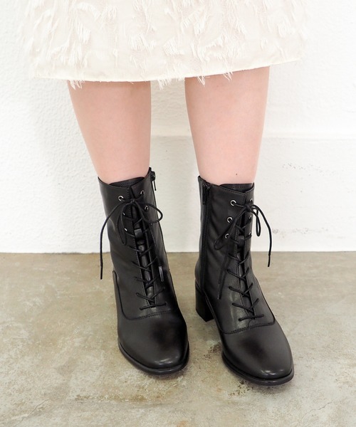 cava cava（サヴァサヴァ）の「防滑│レースアップブーツ　2420089（ブーツ・レディース・ブラック/ダークブラウン・23cm/22.5cm/24.5cm/23.5cm/24cm）」の16枚目の写真