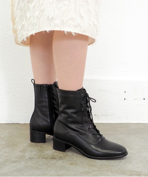 cava cava（サヴァサヴァ）の「防滑│レースアップブーツ　2420089（ブーツ・レディース・ブラック/ダークブラウン・23cm/22.5cm/24.5cm/23.5cm/24cm）」の17枚目の写真