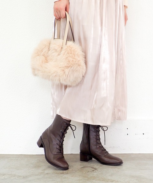 cava cava（サヴァサヴァ）の「防滑│レースアップブーツ　2420089（ブーツ・レディース・ブラック/ダークブラウン・23cm/22.5cm/24.5cm/23.5cm/24cm）」の8枚目の写真