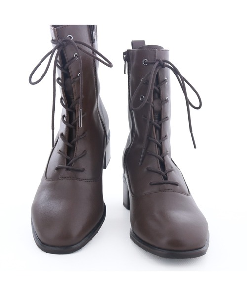 cava cava（サヴァサヴァ）の「防滑│レースアップブーツ　2420089（ブーツ・レディース・ブラック/ダークブラウン・23cm/22.5cm/24.5cm/23.5cm/24cm）」の20枚目の写真