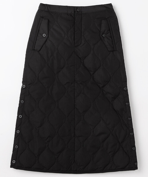 TAIONミリタリーダウンスカート　黒　S TAION（タイオン） スカート 「TAION / タイオン」ミリタリー ダウン