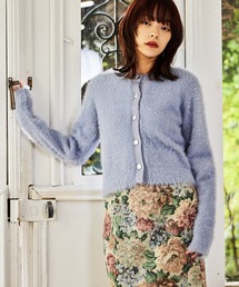 mysty woman | ラメシャギーニットカーディガン 607531(ニット/セーター)