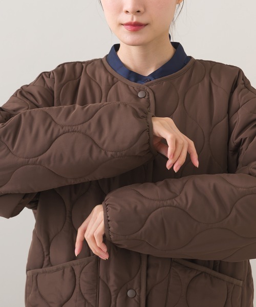 セール】【BEAUTIFUL FRIDAY】キルティングノーカラージャケット（ノー