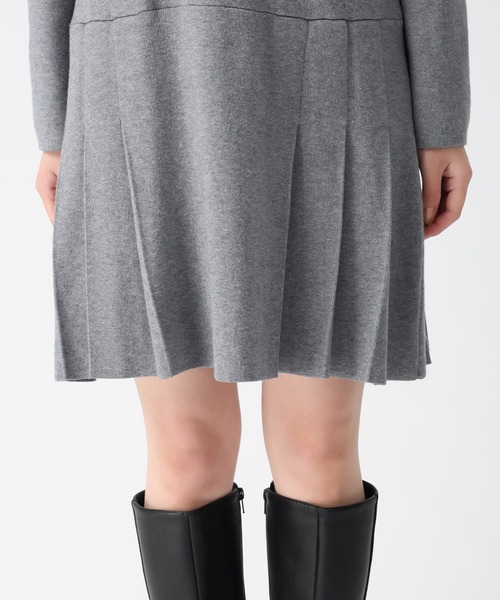 31 Sons de mode（トランテアン　ソン　ドゥ　モード）の「2025秋冬新作 襟付きミニニットワンピース（ワンピース・レディース・グレー/レッド系/ネイビー・ﾌﾘ-）」の22枚目の写真