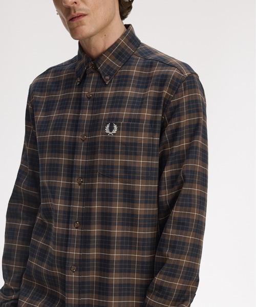 セール】Brushed Twill Tartan Shirt／起毛ツイルタータンチェック