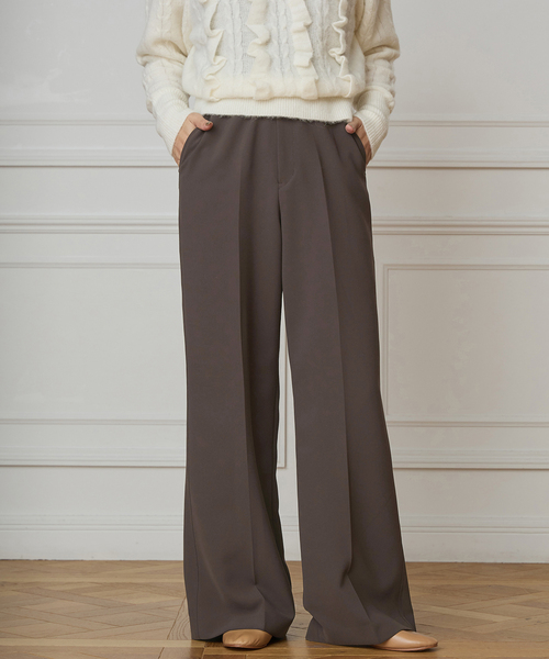 IENA LA BOUCLE（イエナラブークル）の「IENA LA BOUCLE ソフトダブルクロススラックス（スラックス・レディース・ナチュラル/チョコ/ブラック・34/40/38/36）」の3枚目の写真