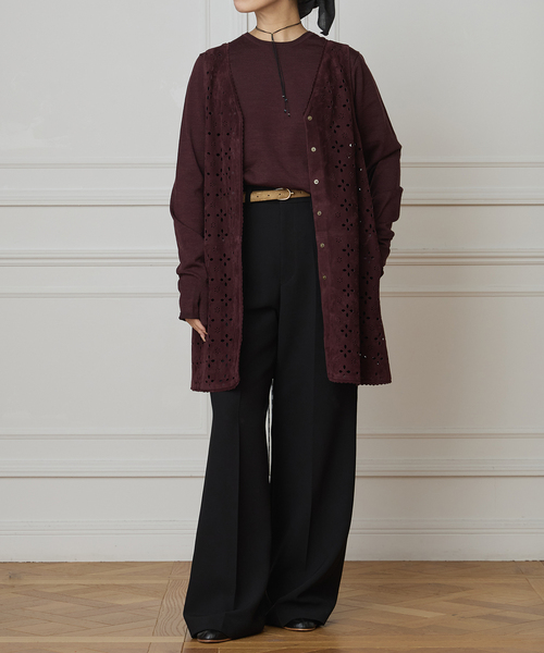 IENA LA BOUCLE（イエナラブークル）の「IENA LA BOUCLE ソフトダブルクロススラックス（スラックス・レディース・ナチュラル/チョコ/ブラック・34/40/38/36）」の5枚目の写真